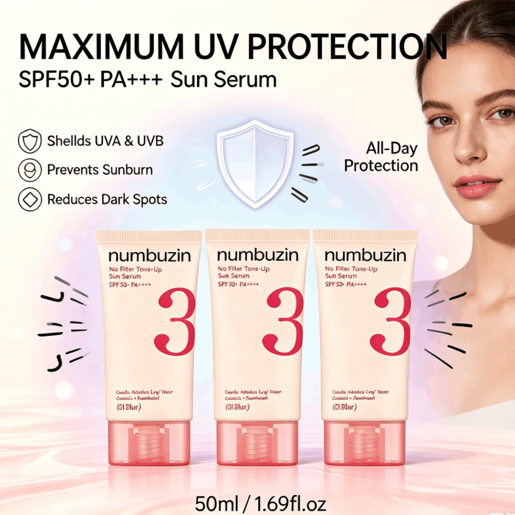 Numbuzin 3 Sun Serum SPF50+ Ce - огляд і ціна Echinacea